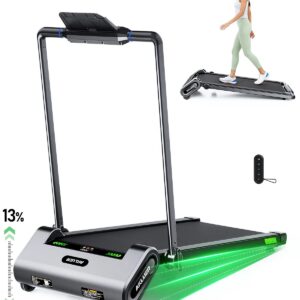 advanced under desk treadmill – 2.5hp walking pad with automatic incline and remote control